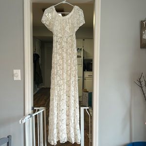 Lace see through dress